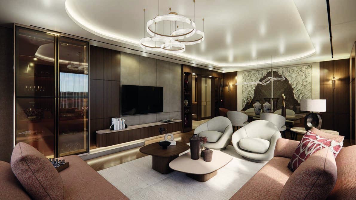 Living room in a Lotus Yaşam residence